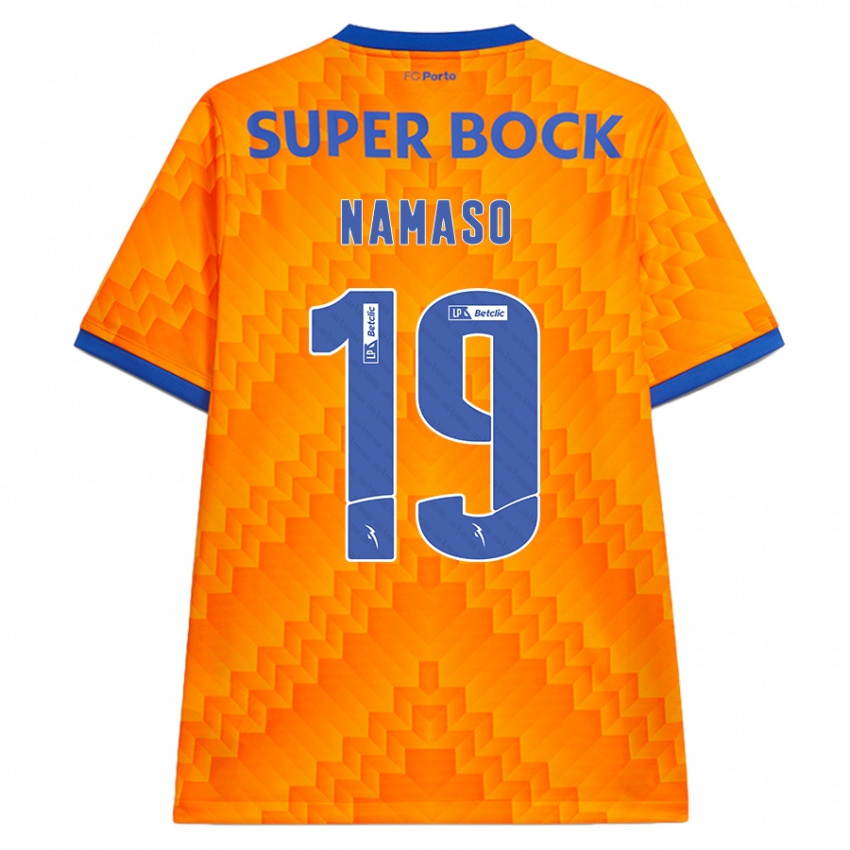 Hombre Camiseta Danny Namaso #19 Naranja 2ª Equipación 2024/25 La Camisa Perú