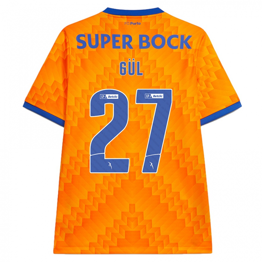 Hombre Camiseta Deniz Gül #27 Naranja 2ª Equipación 2024/25 La Camisa Perú