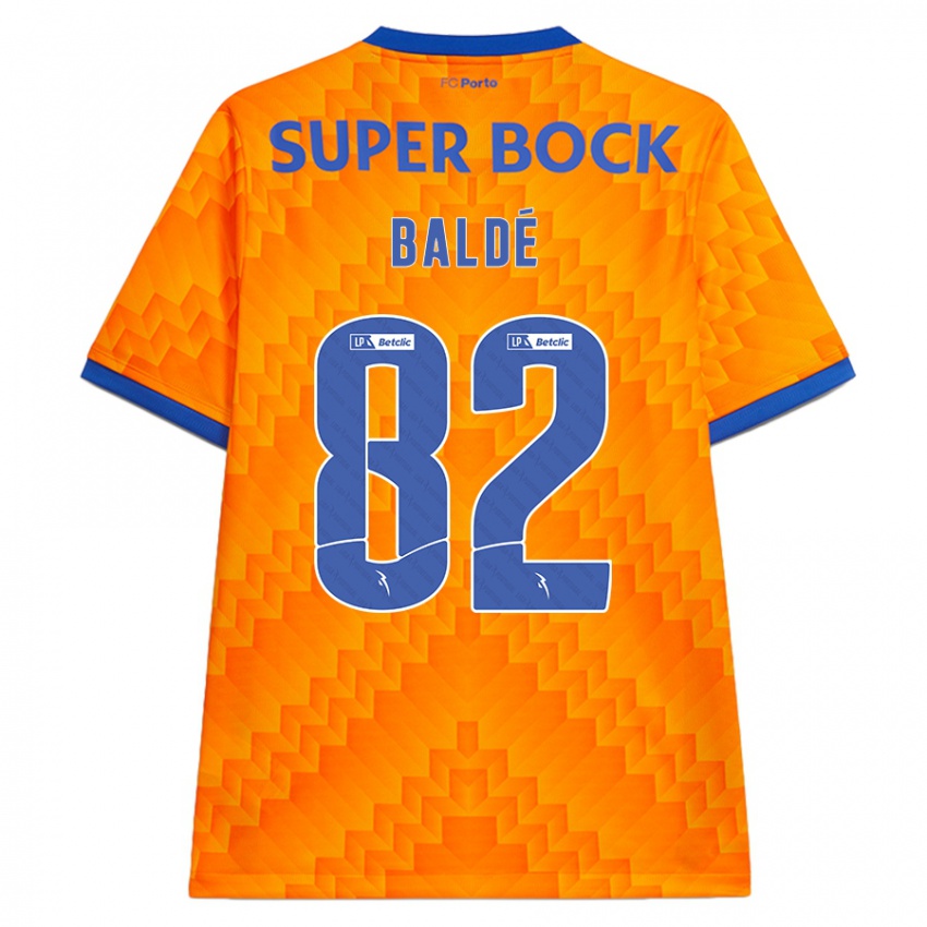 Hombre Camiseta Alfa Baldé #82 Naranja 2ª Equipación 2024/25 La Camisa Perú