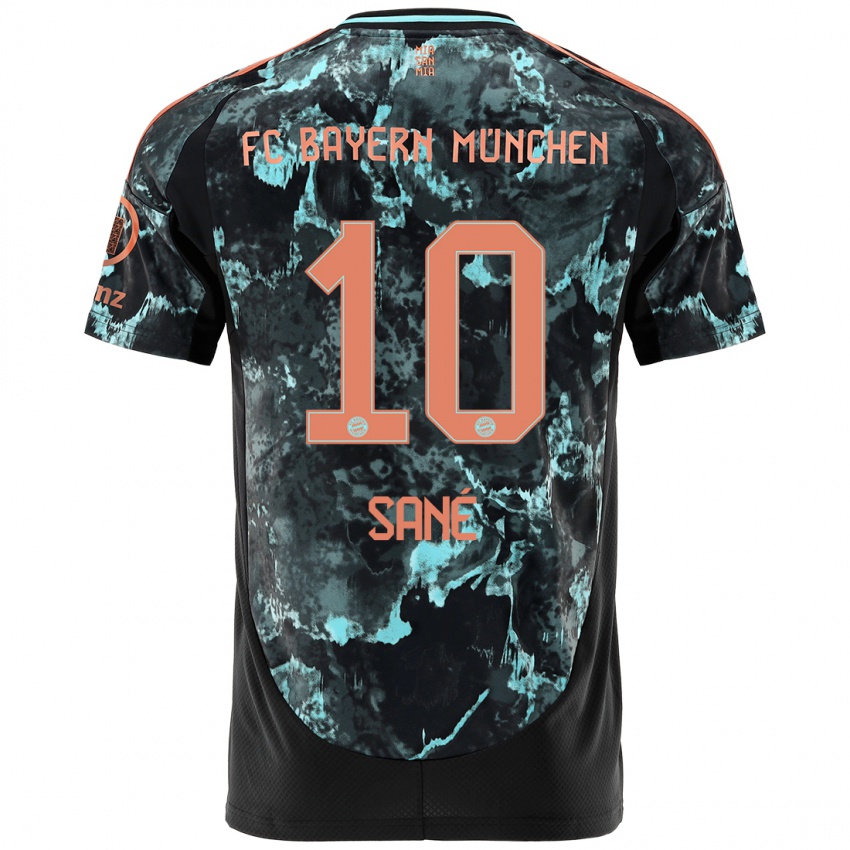 Hombre Camiseta Leroy Sane #10 Negro 2ª Equipación 2024/25 La Camisa Perú