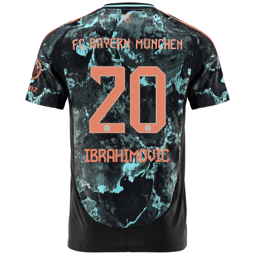 Hombre Camiseta Arijon Ibrahimovic #20 Negro 2ª Equipación 2024/25 La Camisa Perú