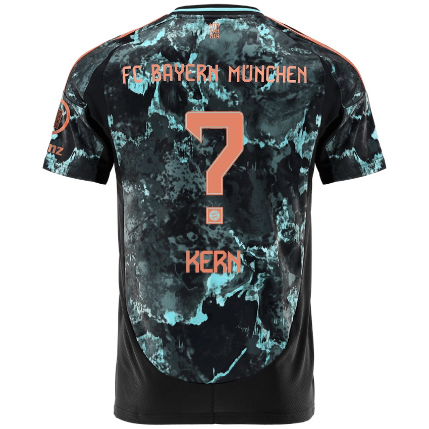 Hombre Camiseta Timo Kern #0 Negro 2ª Equipación 2024/25 La Camisa Perú