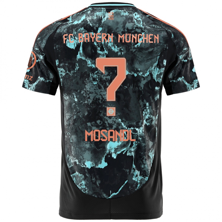 Hombre Camiseta Moritz Mosandl #0 Negro 2ª Equipación 2024/25 La Camisa Perú