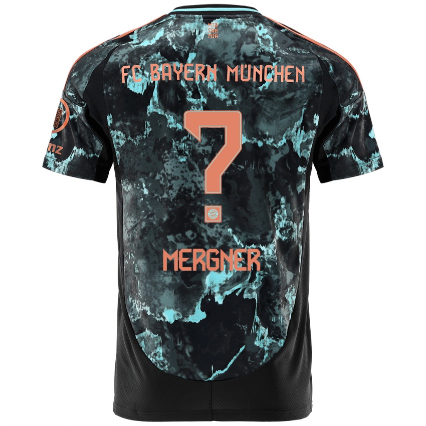 Hombre Camiseta Max Mergner #0 Negro 2ª Equipación 2024/25 La Camisa Perú