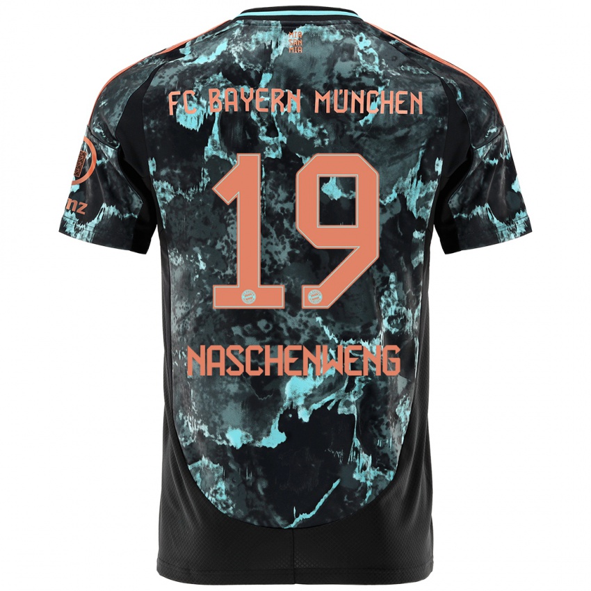 Hombre Camiseta Katharina Naschenweng #19 Negro 2ª Equipación 2024/25 La Camisa Perú