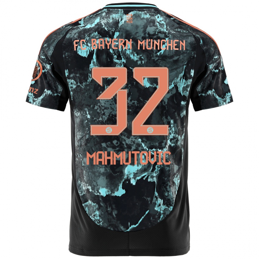 Hombre Camiseta Ena Mahmutovic #32 Negro 2ª Equipación 2024/25 La Camisa Perú