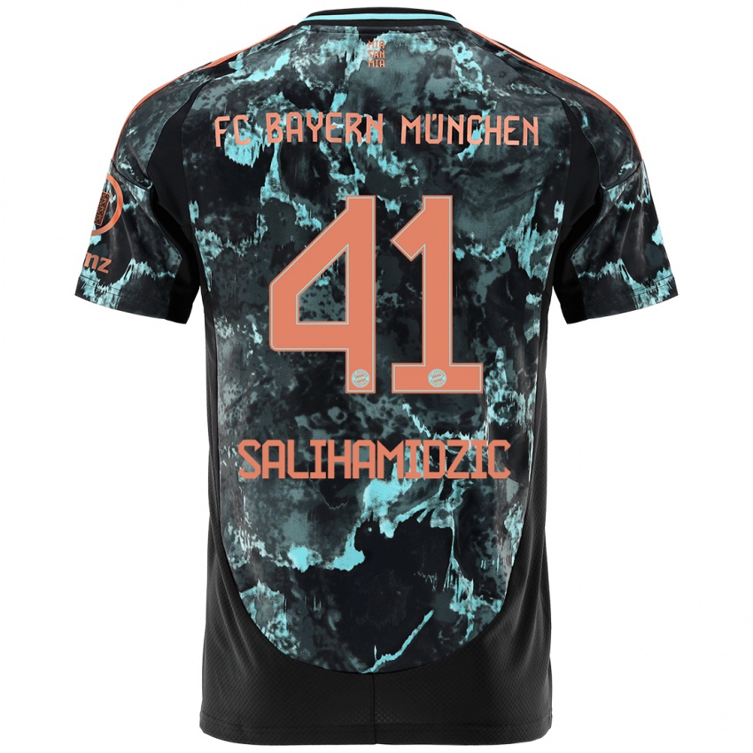 Hombre Camiseta Nick Salihamidzic #41 Negro 2ª Equipación 2024/25 La Camisa Perú