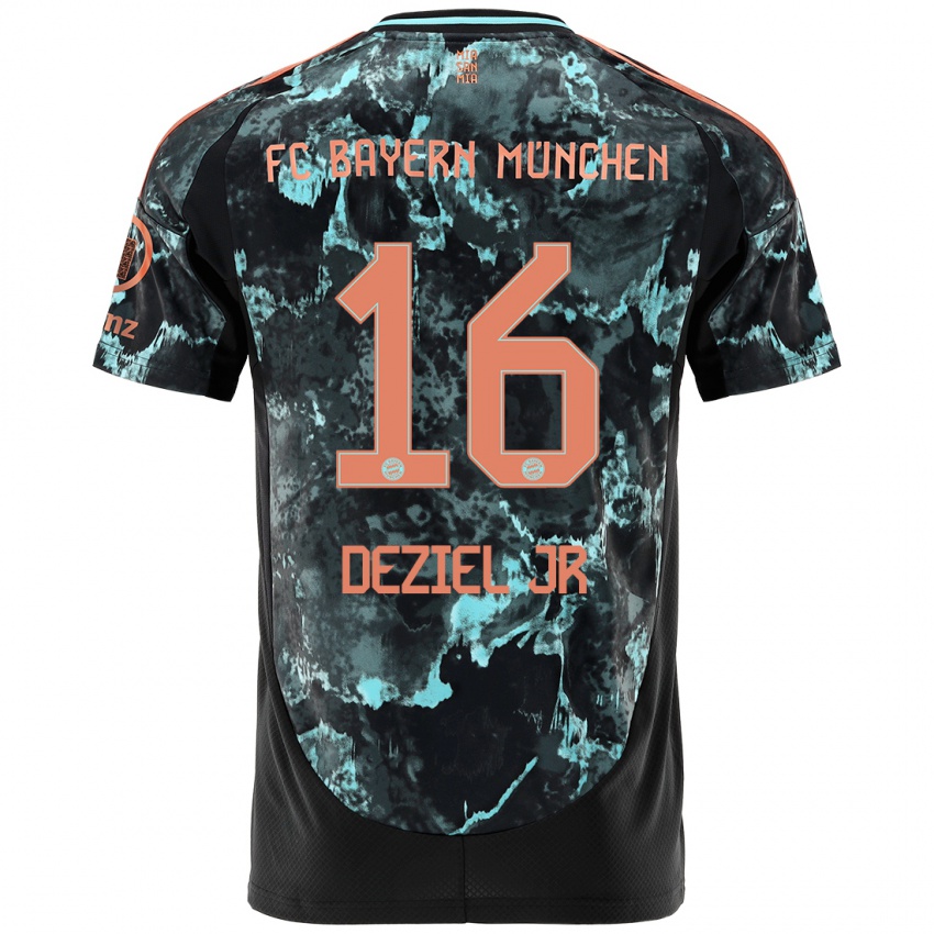 Hombre Camiseta Robert Deziel Jr #16 Negro 2ª Equipación 2024/25 La Camisa Perú