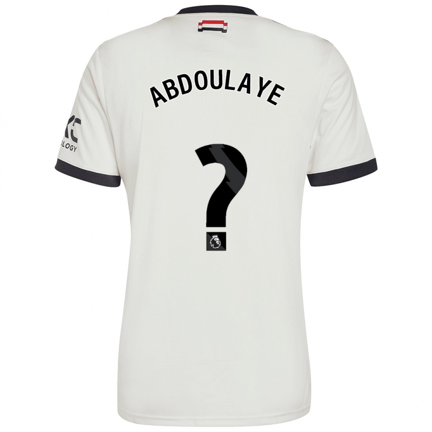 Hombre Camiseta Douka Abdoulaye #0 Blanquecino Equipación Tercera 2024/25 La Camisa Perú