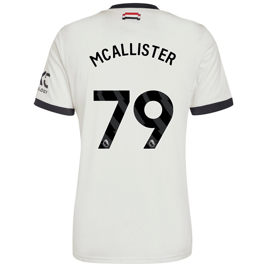 Hombre Camiseta Finley Mcallister #79 Blanquecino Equipación Tercera 2024/25 La Camisa Perú