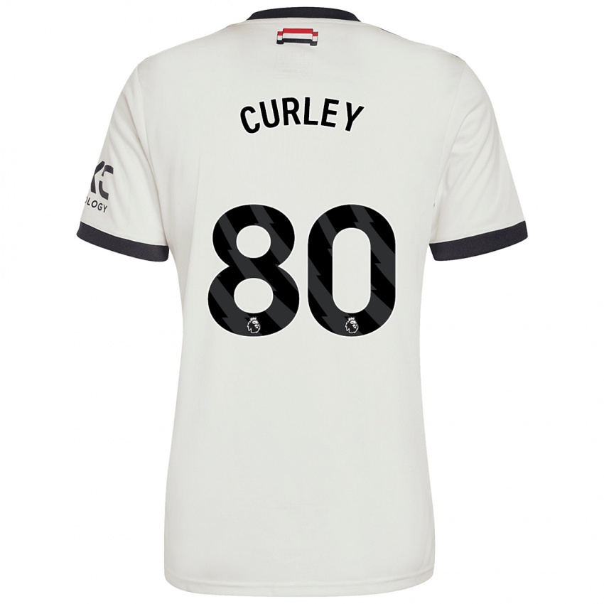 Hombre Camiseta Ruben Curley #80 Blanquecino Equipación Tercera 2024/25 La Camisa Perú