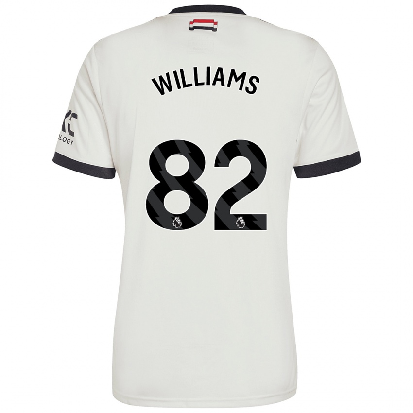 Hombre Camiseta Ethan Williams #82 Blanquecino Equipación Tercera 2024/25 La Camisa Perú