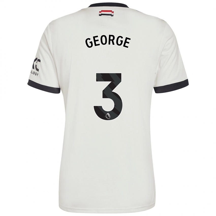 Hombre Camiseta Gabby George #3 Blanquecino Equipación Tercera 2024/25 La Camisa Perú