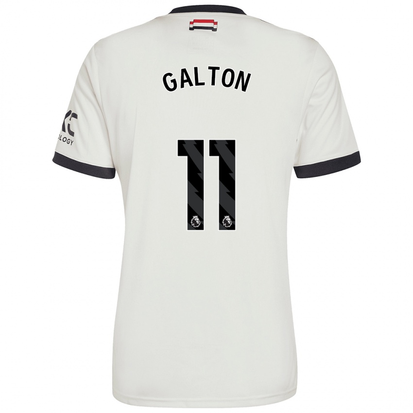 Hombre Camiseta Leah Galton #11 Blanquecino Equipación Tercera 2024/25 La Camisa Perú