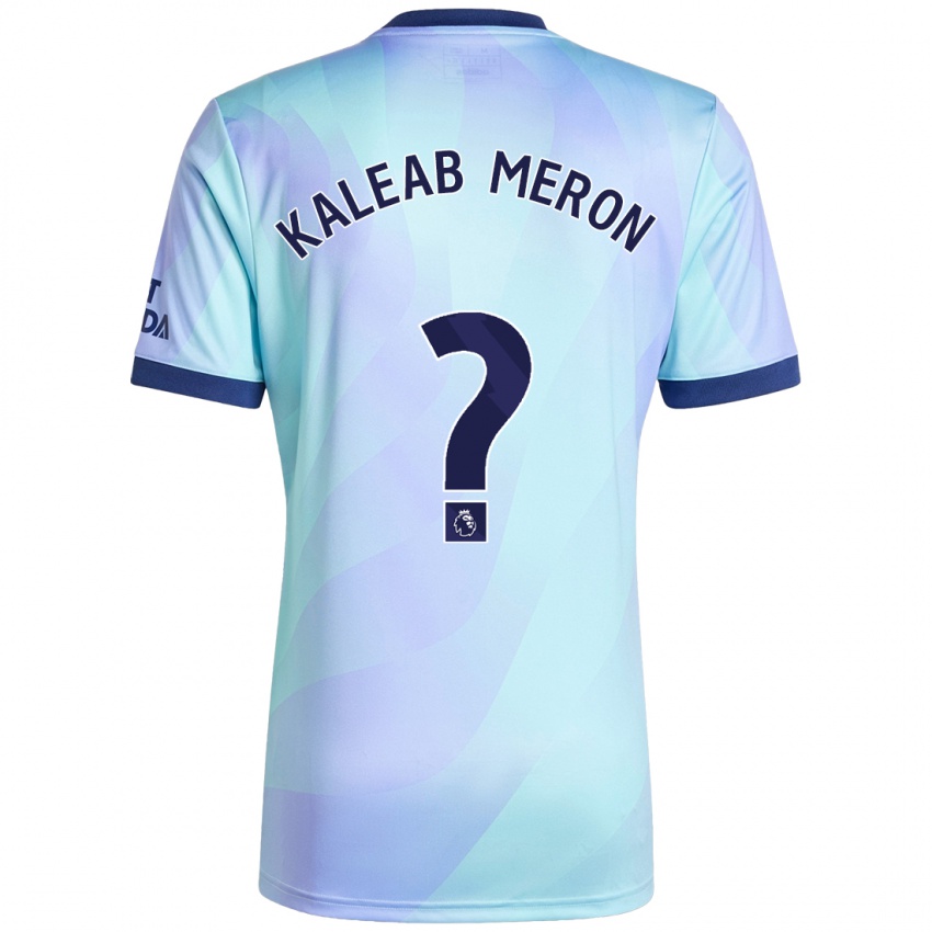 Hombre Camiseta Kaleab Meron #0 Agua Equipación Tercera 2024/25 La Camisa Perú