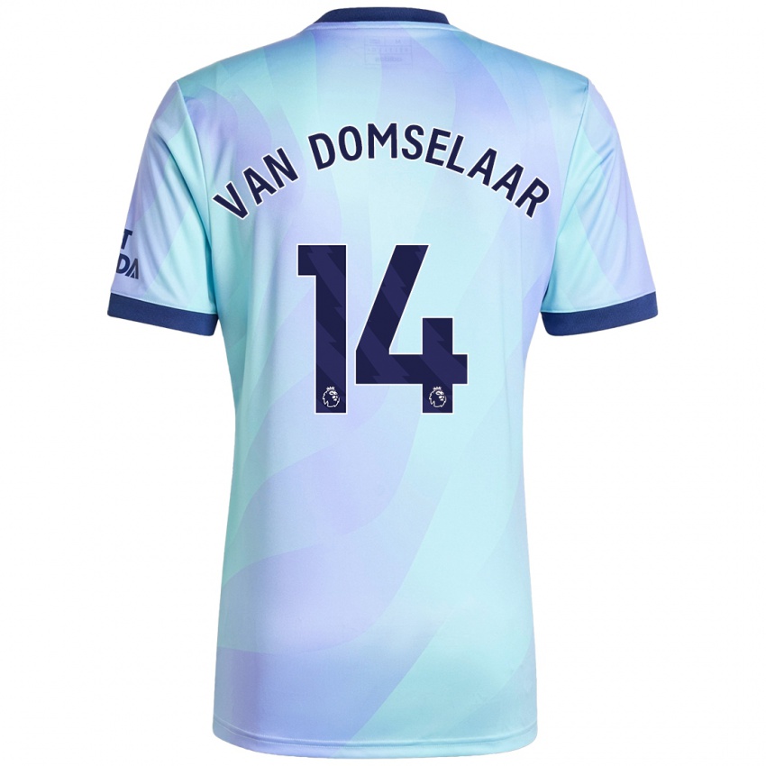 Hombre Camiseta Daphne Van Domselaar #14 Agua Equipación Tercera 2024/25 La Camisa Perú