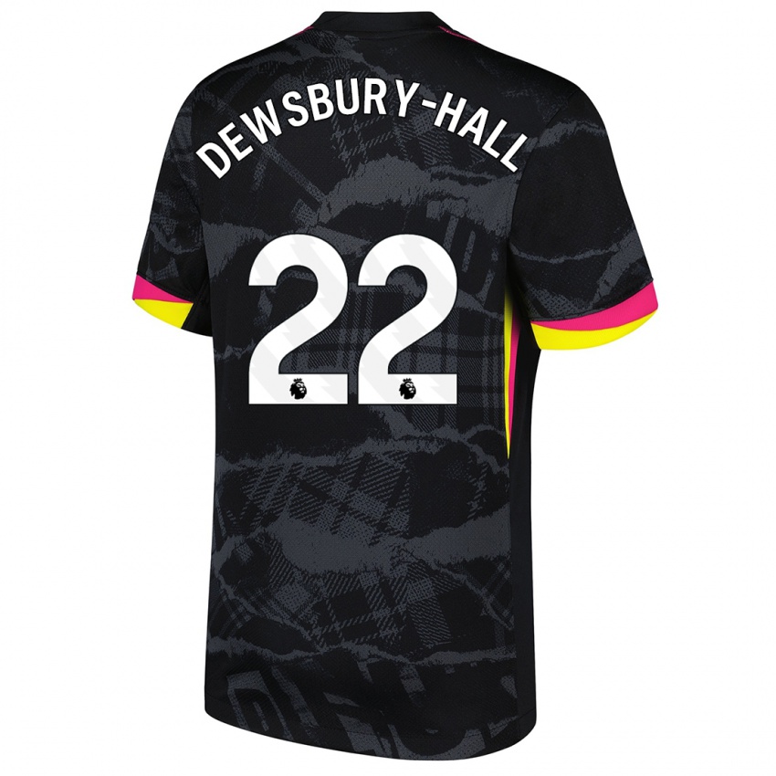 Hombre Camiseta Kiernan Dewsbury-Hall #22 Negro Rosa Equipación Tercera 2024/25 La Camisa Perú