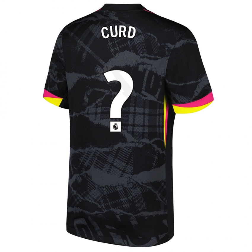 Hombre Camiseta Teddy Curd #0 Negro Rosa Equipación Tercera 2024/25 La Camisa Perú