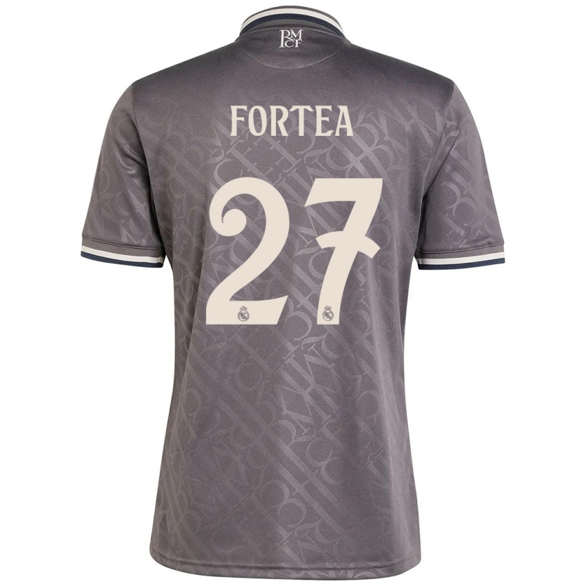 Hombre Camiseta Jesús Fortea #27 Carbón Equipación Tercera 2024/25 La Camisa Perú