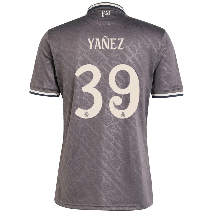 Hombre Camiseta Daniel Yañez #39 Carbón Equipación Tercera 2024/25 La Camisa Perú