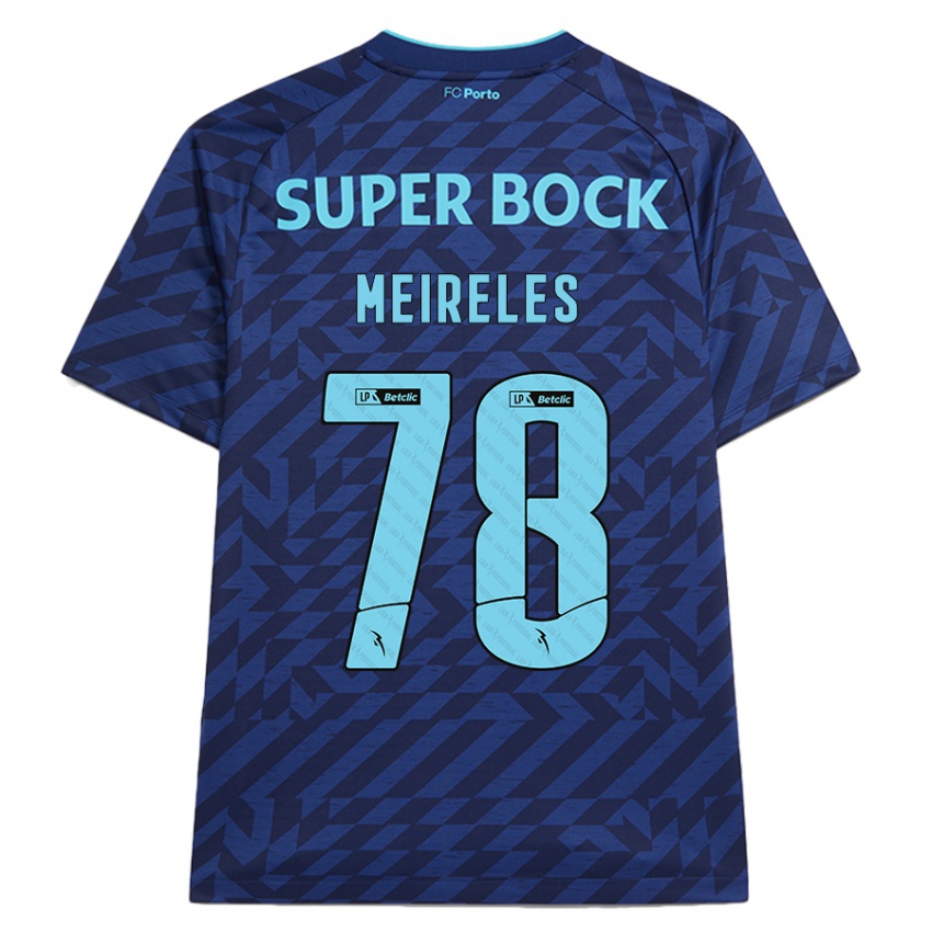 Hombre Camiseta Jorge Meireles #78 Azul Marino Equipación Tercera 2024/25 La Camisa Perú