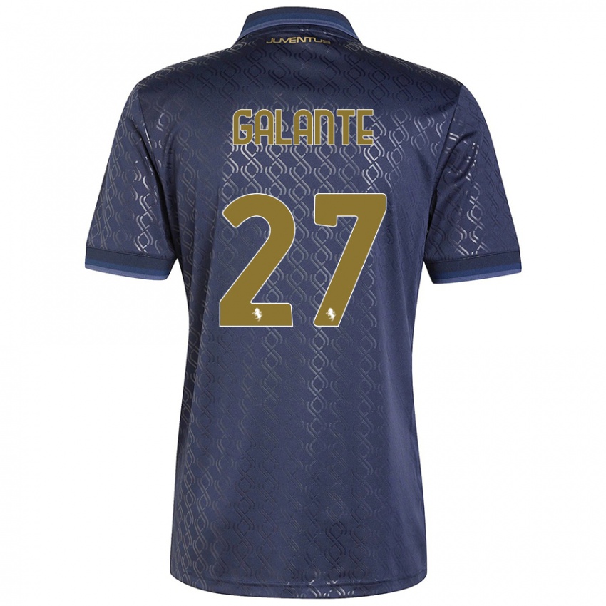 Hombre Camiseta Tommaso Galante #27 Azul Marino Equipación Tercera 2024/25 La Camisa Perú