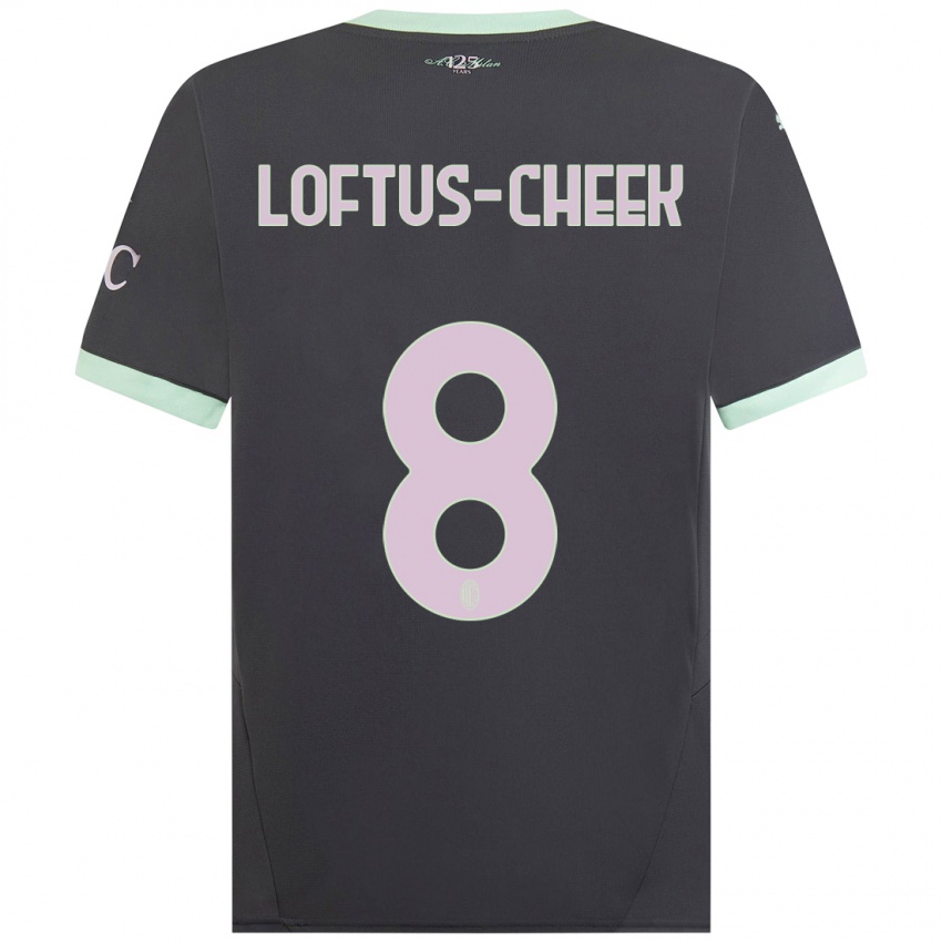 Hombre Camiseta Ruben Loftus-Cheek #8 Gris Equipación Tercera 2024/25 La Camisa Perú