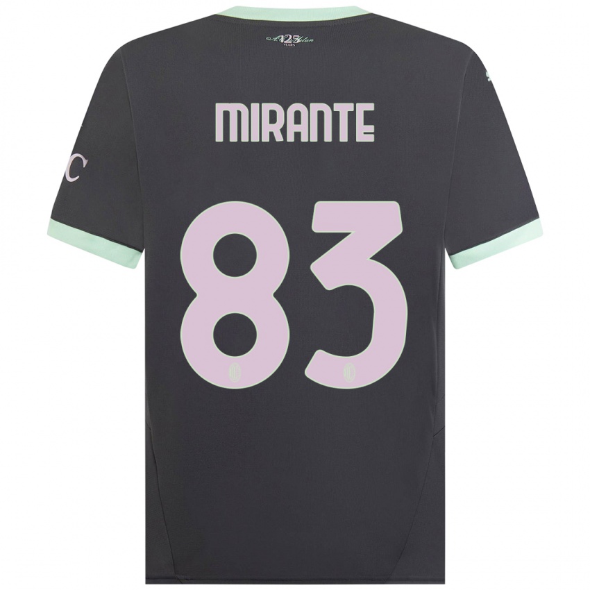 Hombre Camiseta Antonio Mirante #83 Gris Equipación Tercera 2024/25 La Camisa Perú