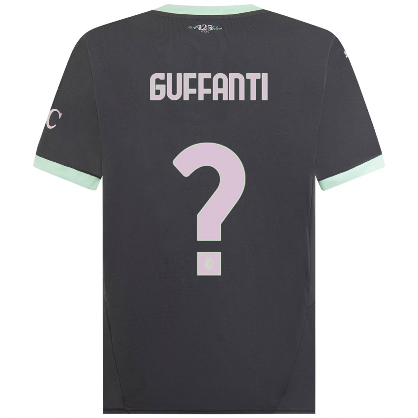 Hombre Camiseta Alessandro Guffanti #0 Gris Equipación Tercera 2024/25 La Camisa Perú