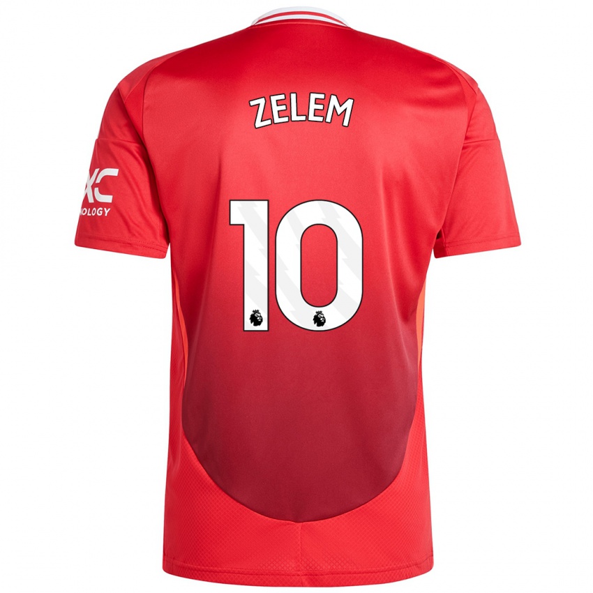 Mujer Camiseta Katie Zelem #10 Rojo Brillante 1ª Equipación 2024/25 La Camisa Perú