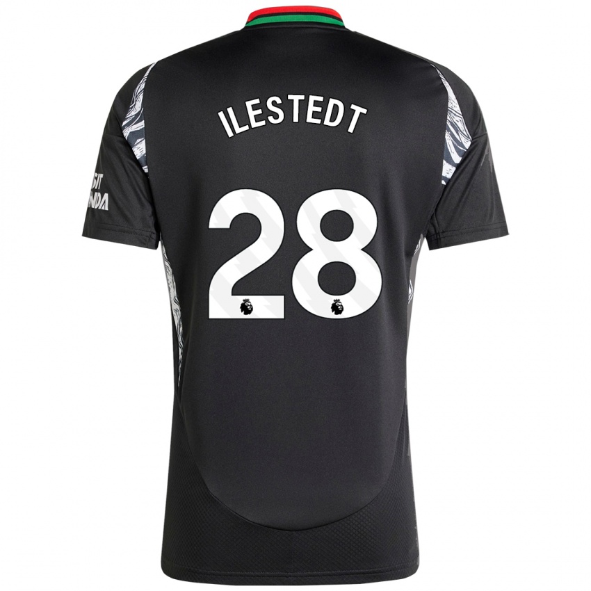 Mujer Camiseta Amanda Ilestedt #28 Negro 2ª Equipación 2024/25 La Camisa Perú