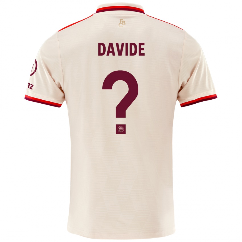 Mujer Camiseta Davide Dell'erba #0 Lino Equipación Tercera 2024/25 La Camisa Perú