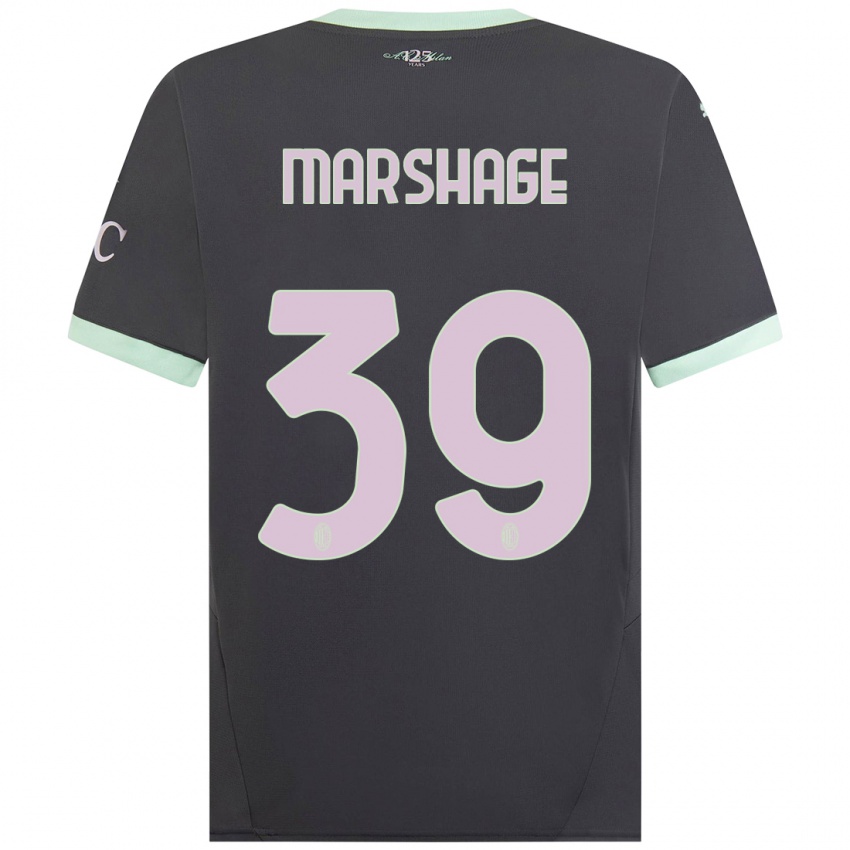 Mujer Camiseta Wilgot Marshage #39 Gris Equipación Tercera 2024/25 La Camisa Perú