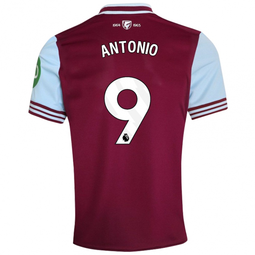 Niño Camiseta Michail Antonio #9 Rojo Oscuro 1ª Equipación 2024/25 La Camisa Perú