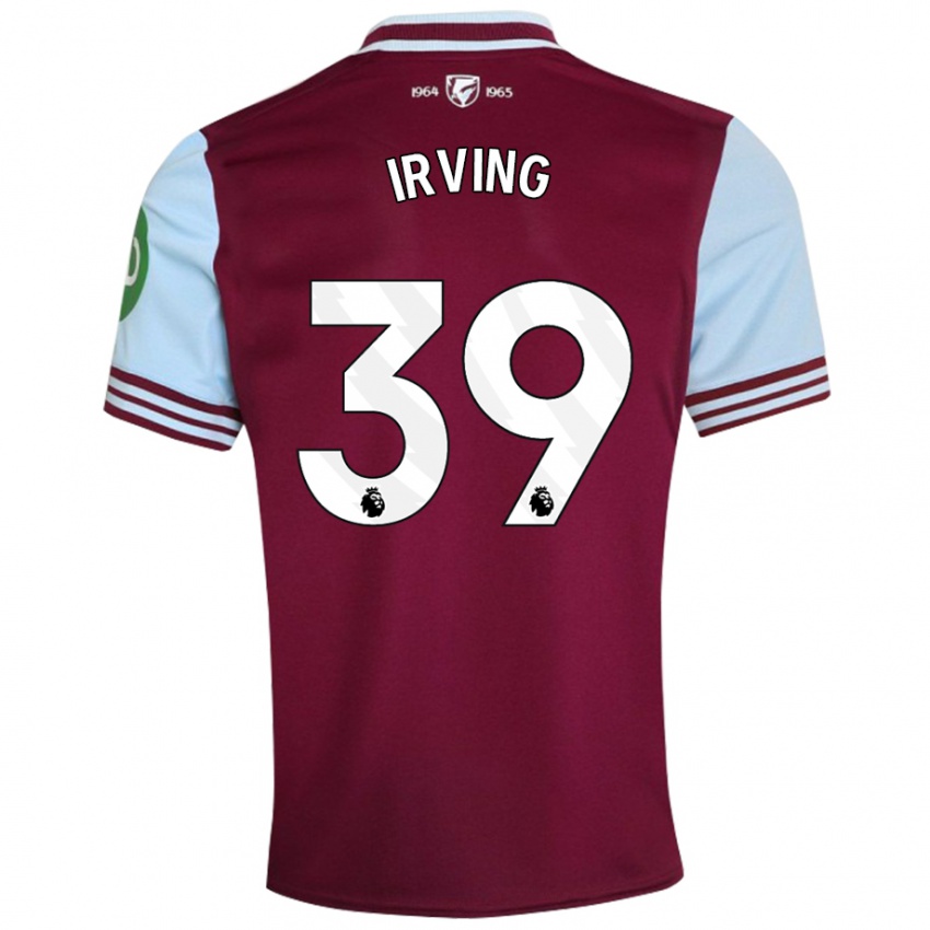 Niño Camiseta Andy Irving #39 Rojo Oscuro 1ª Equipación 2024/25 La Camisa Perú