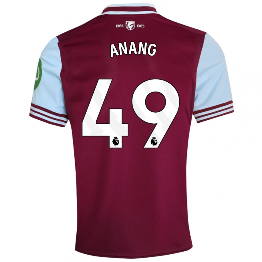 Niño Camiseta Joseph Anang #49 Rojo Oscuro 1ª Equipación 2024/25 La Camisa Perú