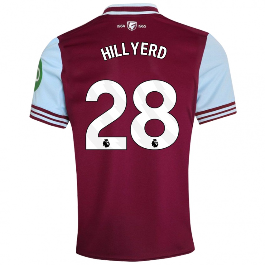 Niño Camiseta Sophie Hillyerd #28 Rojo Oscuro 1ª Equipación 2024/25 La Camisa Perú