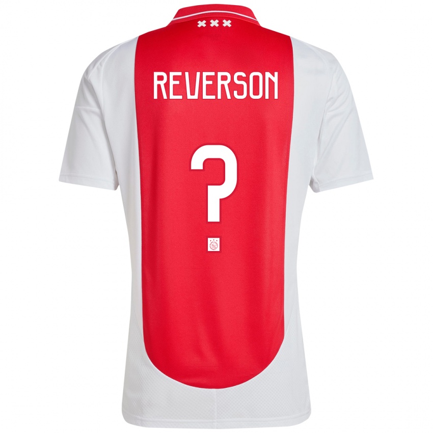 Niño Camiseta Paul Reverson #0 Rojo Blanco 1ª Equipación 2024/25 La Camisa Perú