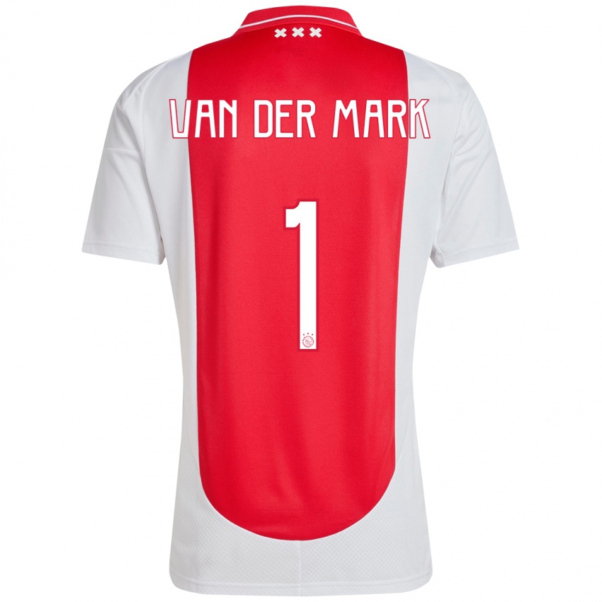 Niño Camiseta Jesper Van Der Mark #1 Rojo Blanco 1ª Equipación 2024/25 La Camisa Perú