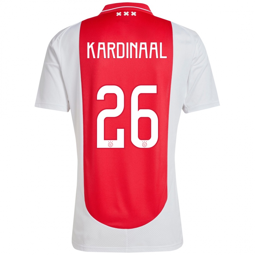 Niño Camiseta Isa Kardinaal #26 Rojo Blanco 1ª Equipación 2024/25 La Camisa Perú