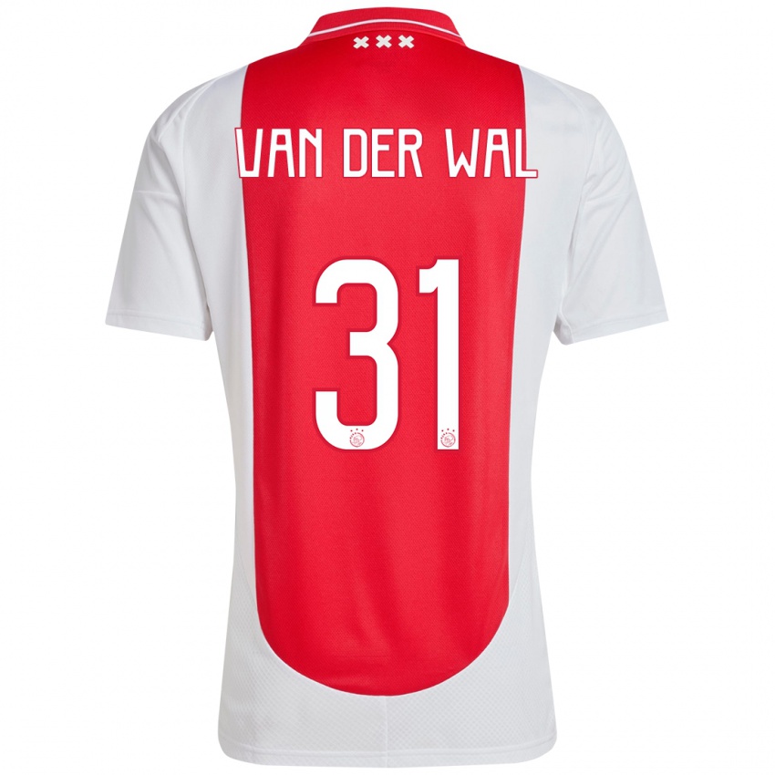 Niño Camiseta Dionne Van Der Wal #31 Rojo Blanco 1ª Equipación 2024/25 La Camisa Perú