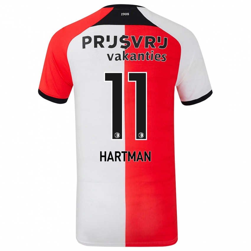 Niño Camiseta Quilindschy Hartman #11 Rojo Blanco 1ª Equipación 2024/25 La Camisa Perú