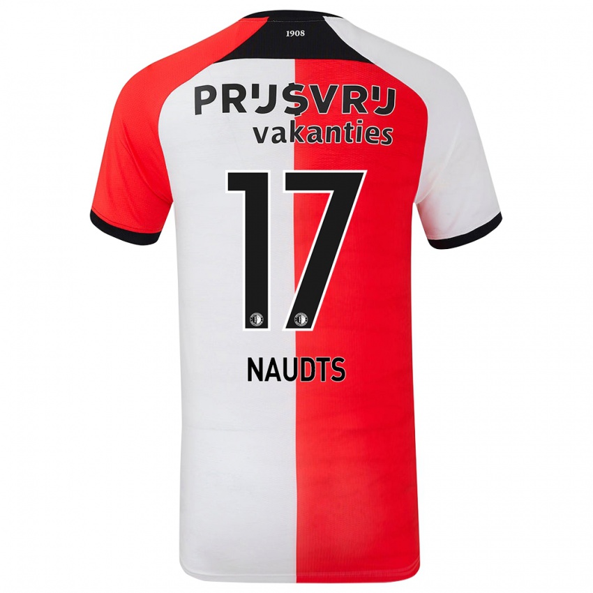 Niño Camiseta Jamir Naudts #17 Rojo Blanco 1ª Equipación 2024/25 La Camisa Perú