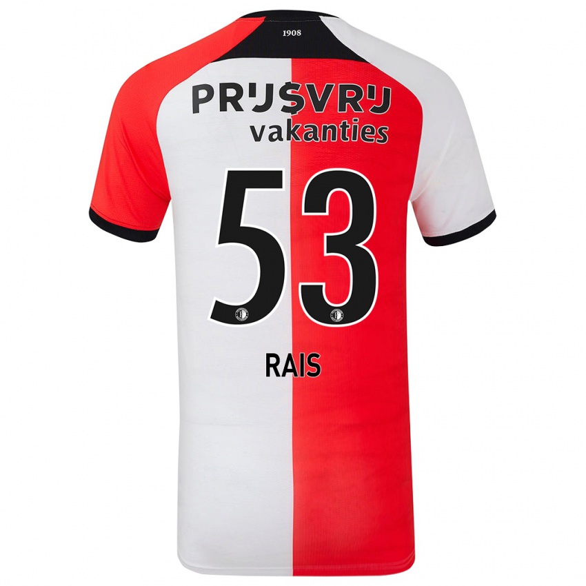 Niño Camiseta Amir Rais #53 Rojo Blanco 1ª Equipación 2024/25 La Camisa Perú