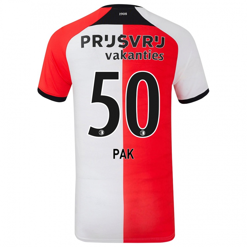 Niño Camiseta Sam Pak #50 Rojo Blanco 1ª Equipación 2024/25 La Camisa Perú