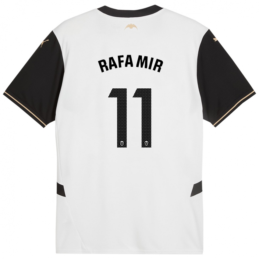 Niño Camiseta Rafa Mir #11 Blanco Negro 1ª Equipación 2024/25 La Camisa Perú