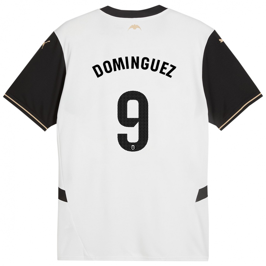 Niño Camiseta Mario Dominguez #9 Blanco Negro 1ª Equipación 2024/25 La Camisa Perú