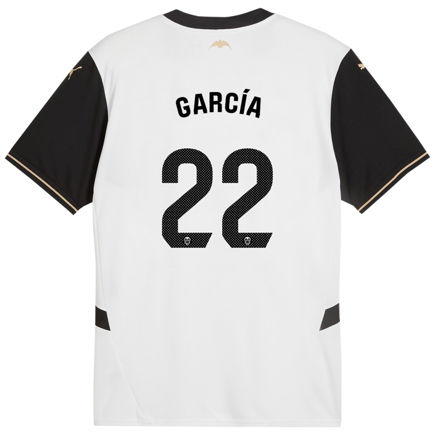 Niño Camiseta Azael García #22 Blanco Negro 1ª Equipación 2024/25 La Camisa Perú