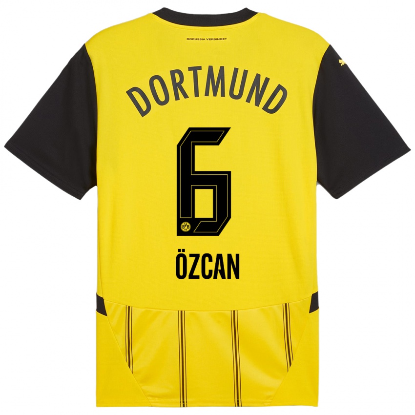 Niño Camiseta Salih Ozcan #6 Amarillo Negro 1ª Equipación 2024/25 La Camisa Perú