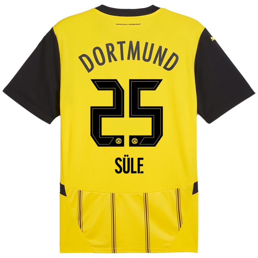 Niño Camiseta Niklas Sule #25 Amarillo Negro 1ª Equipación 2024/25 La Camisa Perú